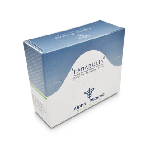 Parabolan injetável original fabricado pela Alpha Pharma.