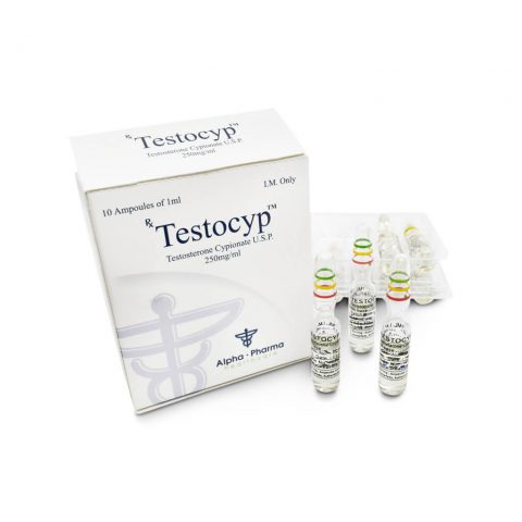 Originales injizierbares Cypionat-Testosteron, hergestellt von Alpha Pharma.