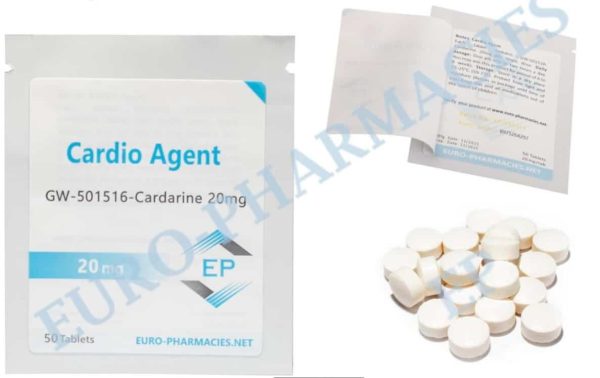 Cardio Agent (Cardarine GW501516) comprimido de 20 mg, 50 comprimidos Euro Pharmacies EU