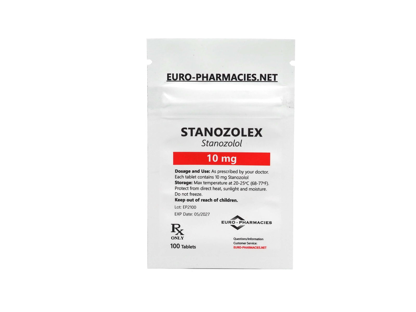 Europharmacies Bag Stanozolex 10 (Winstrol)