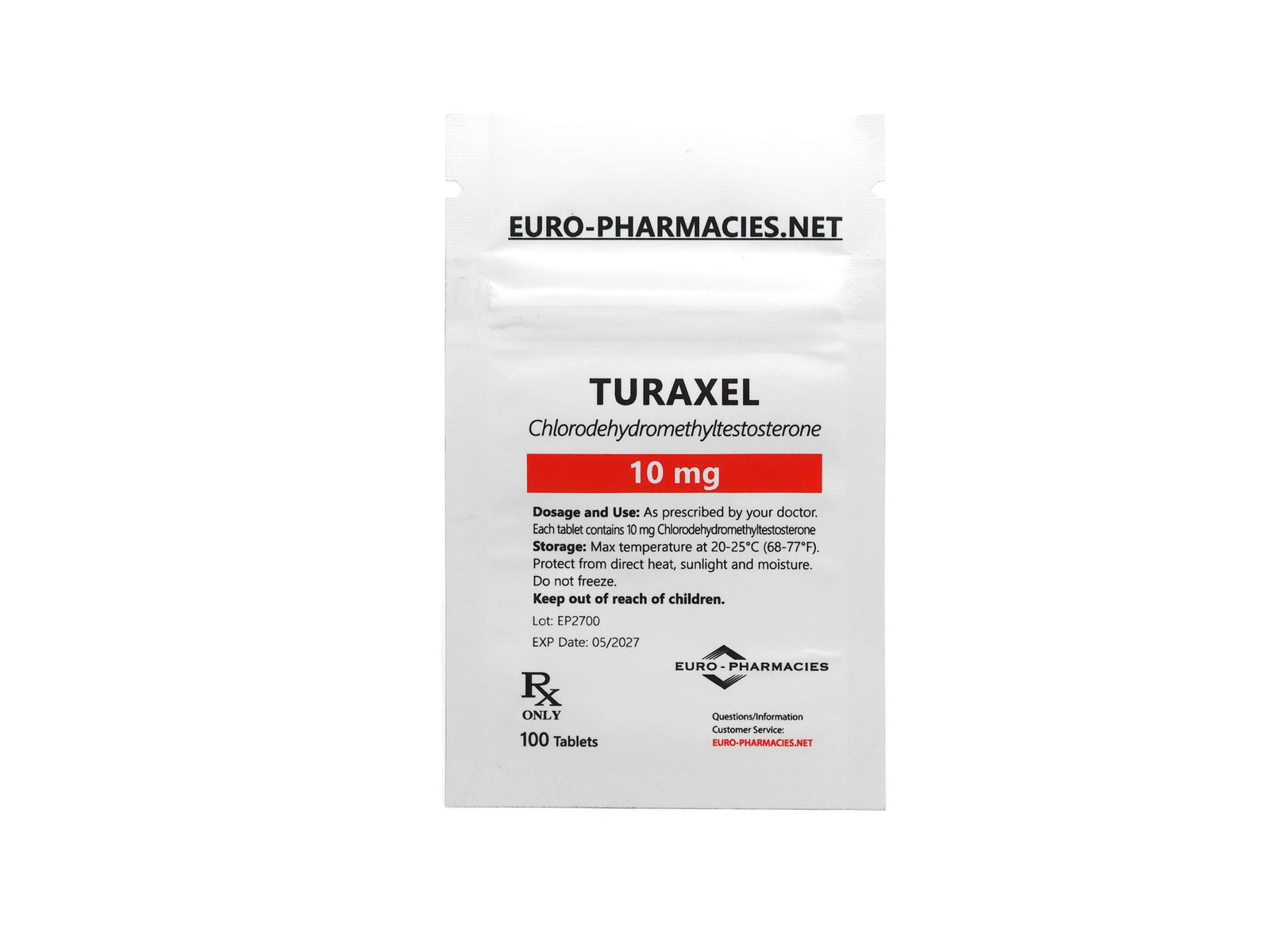 Saco Europharmacies Turaxel 10 (Turanabol)