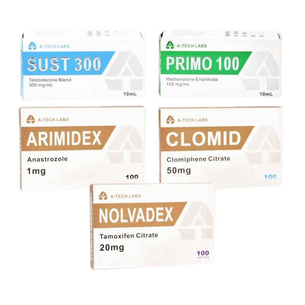 PACK MUSCLE SEC LEVEL I (INJECT) SUSTANON + PRIMOBOLAN + PCT (8 WEEKS) A Tech Labs