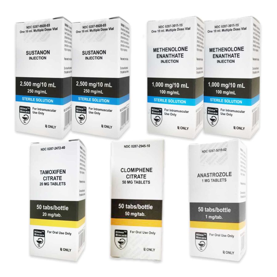 PAQUETE MUSCULAR SEC NIVEL II (INYECTADO) HILMA SUSTANON + PRIMOBOLAN + PCT (8 SEMANAS)