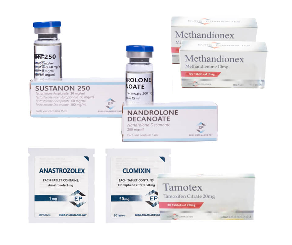 Pack groupage – Euro Pharmacies – Sustanon-Deca-Durabolin-Dianabol (8 semaines)