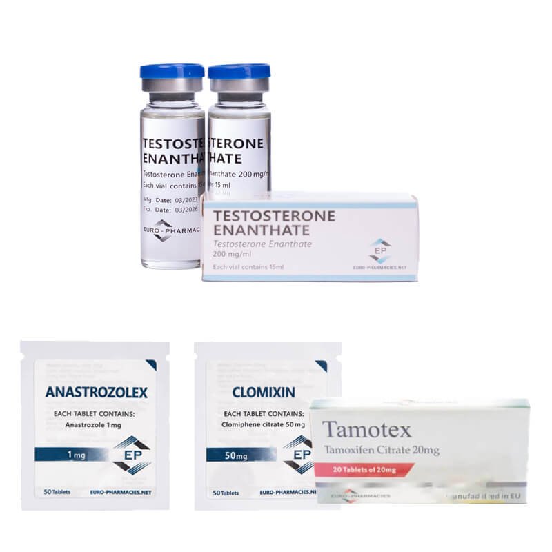 Pack prise de masse (INJECT) – TESTOSTÉRONE ENANTHATE 250 + PROTECTION + PCT Euro Pharmacies