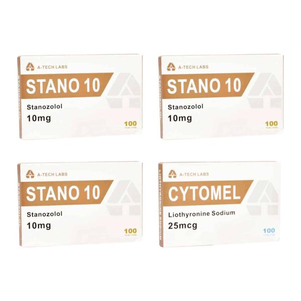 Pack Sèche Stanozolol + T3 Cytomel Stéroides Oraux (8 Semaines) A Tech Labs