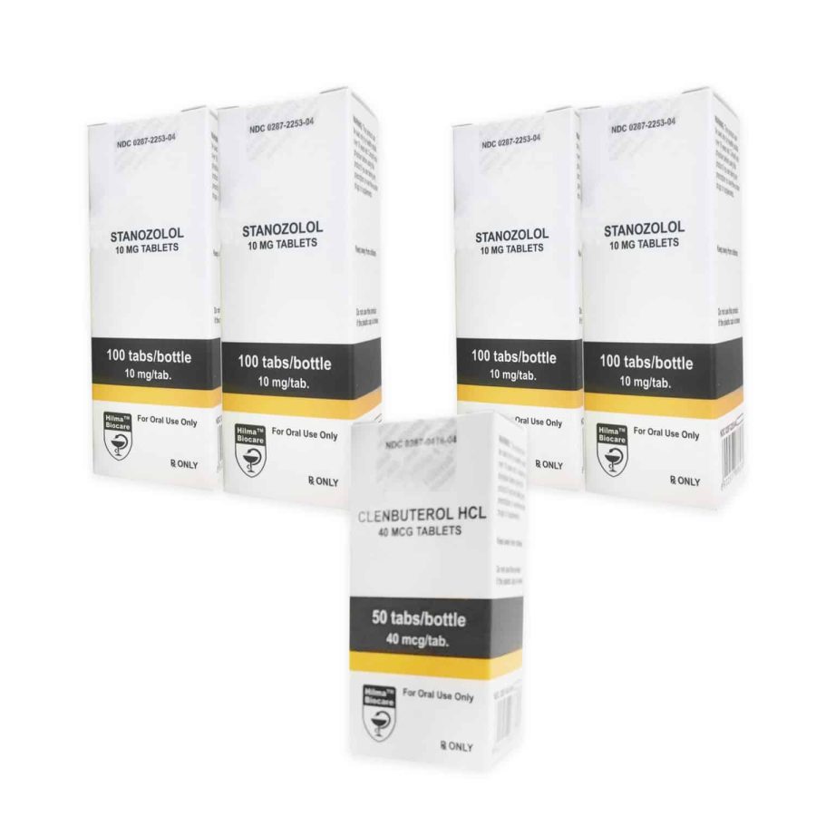 Pack Sèche Hilma Winstrol+ Clenbuterol Stéroides Oraux (10 semanas)