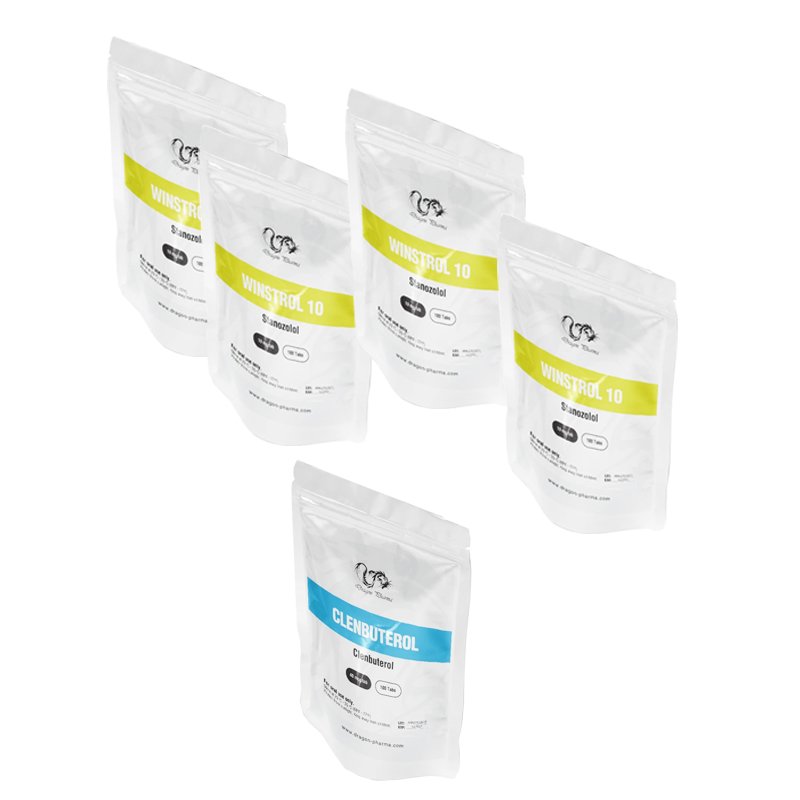 Pack sec – Dragon Pharma – Winstrol+ Clenbuterol- Stéroides oraux (10 Semaines)