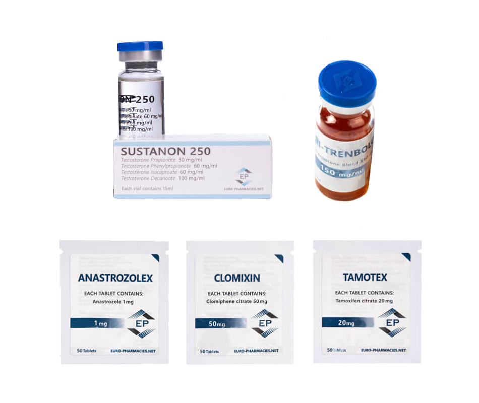 Pack Prise de Masse Maigre – Euro Pharmacies – Sustanon – Tri-Tren (10 semaines)