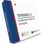 THYROMED 50（レボチロキシンナトリウムT4）– 50mcgの50タブ– DEUS-MEDICAL
