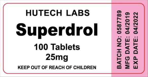 Superdrol 25mg Hutech Labs