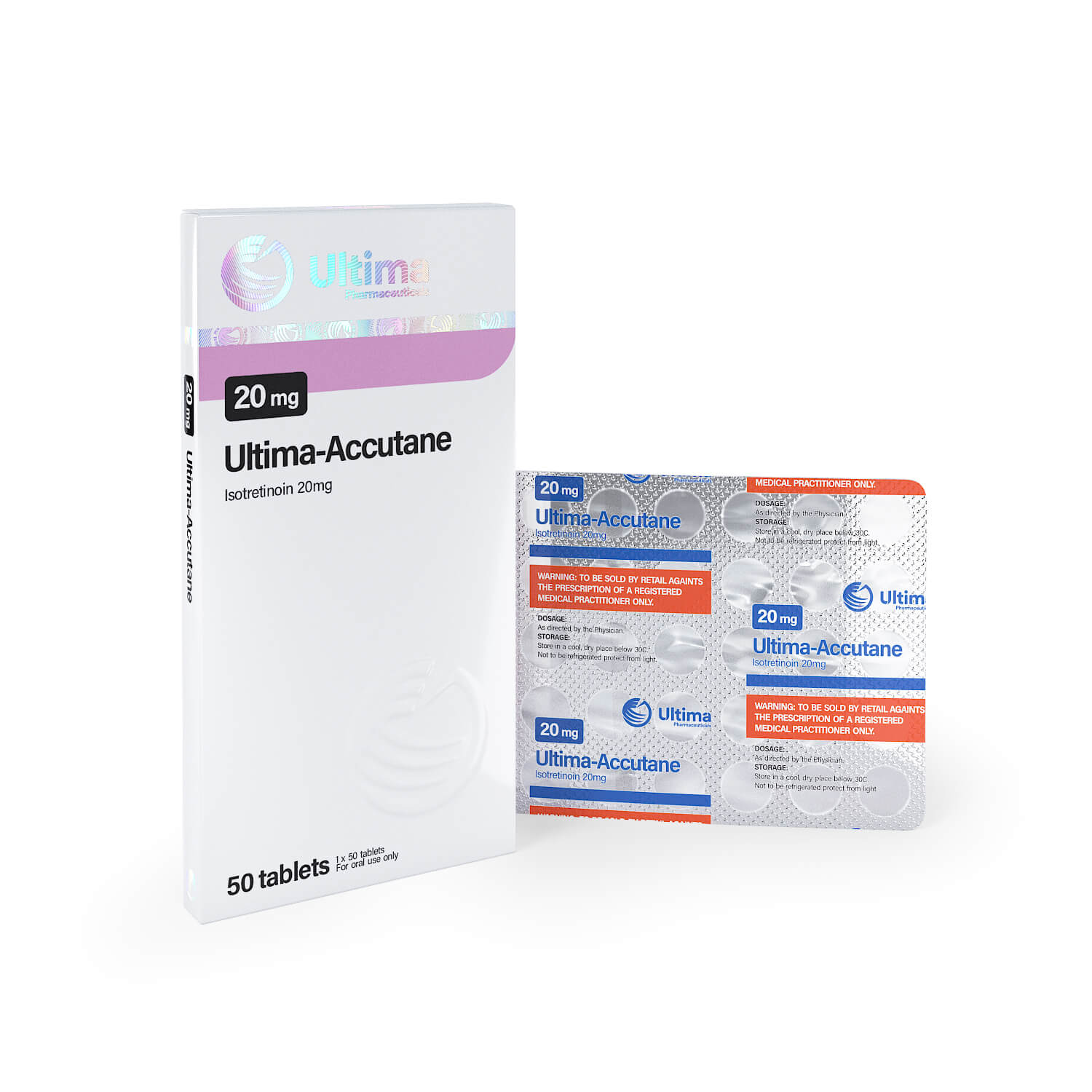 Ultima Accutane 50 Tabletten x 20 mg