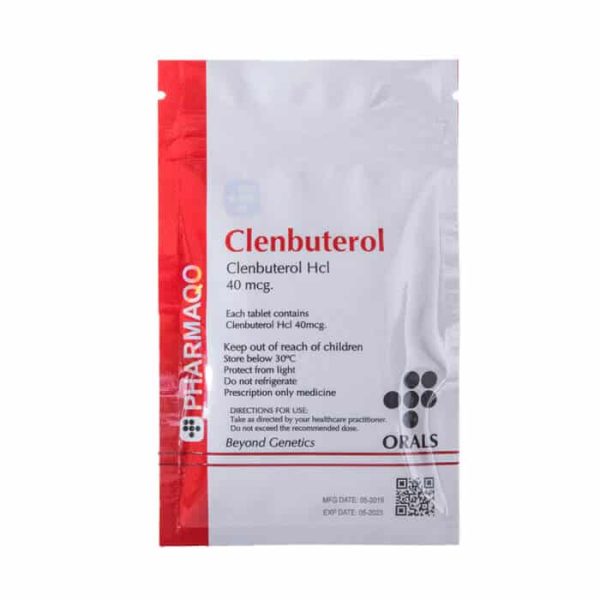 Clenbuterol 40 mcg x 100 tabletas de Clenbuterol 40 mcg, 100 tabletas Pharmaqo Labs 47E