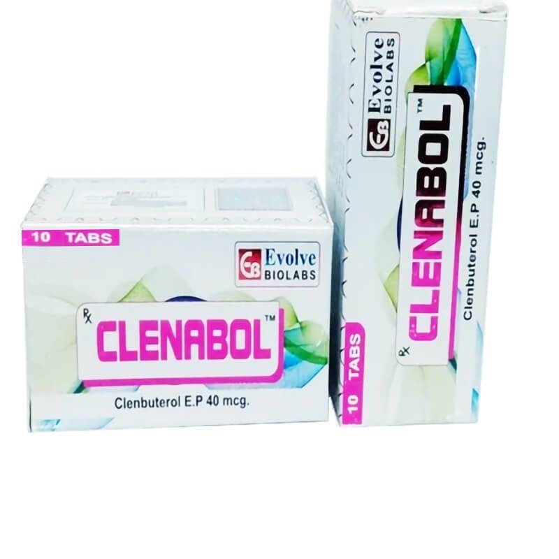 Clenbutérol 40mcg (10 comprimés) – Evolve Biolabs