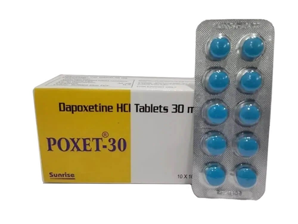 Dapoxetina 30 mg (10 tabletas) – SUNRISE