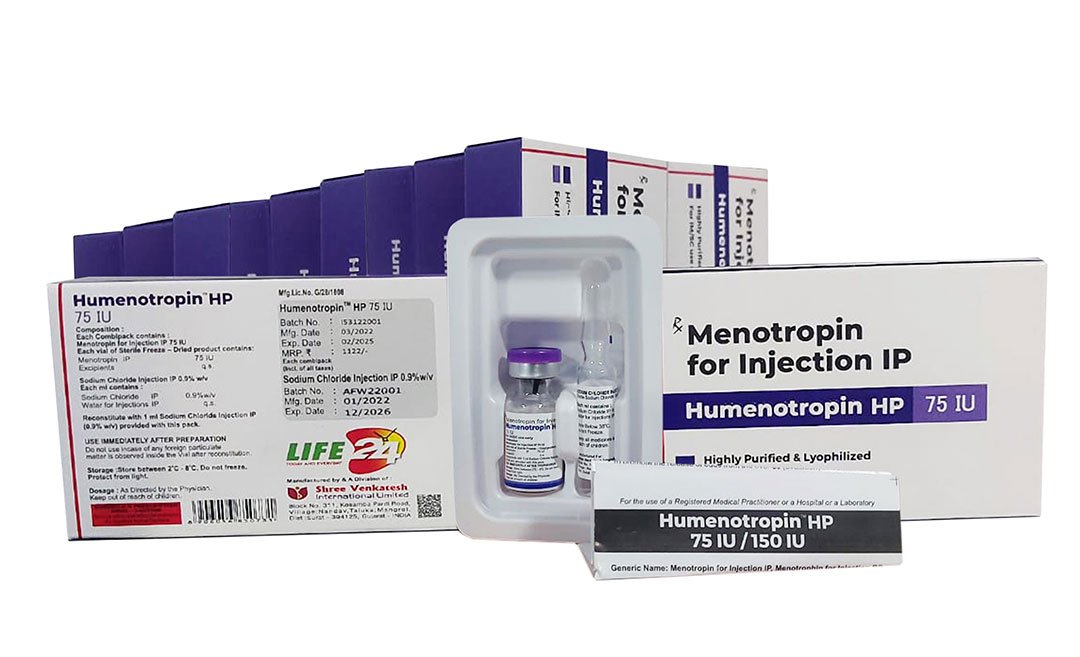 HOMENOTROPIN HP 75IU – Menotropina – Shree Venkatesh
