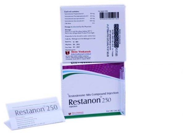 RESTANON – Mélange de testostérone composé 250 mg – Shree Venkatesh