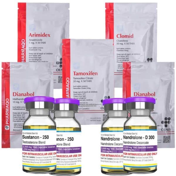 Bulking pack avançado - Sustanon/Deca-Durabolin/Dianabol (8 semanas) - Pharmaqo Labs