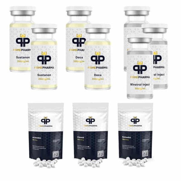 Pacchetto Lean Mass Gain - INJECT - Prime - Sustanon/Deca-Durabolin/Winstrol (8 settimane)